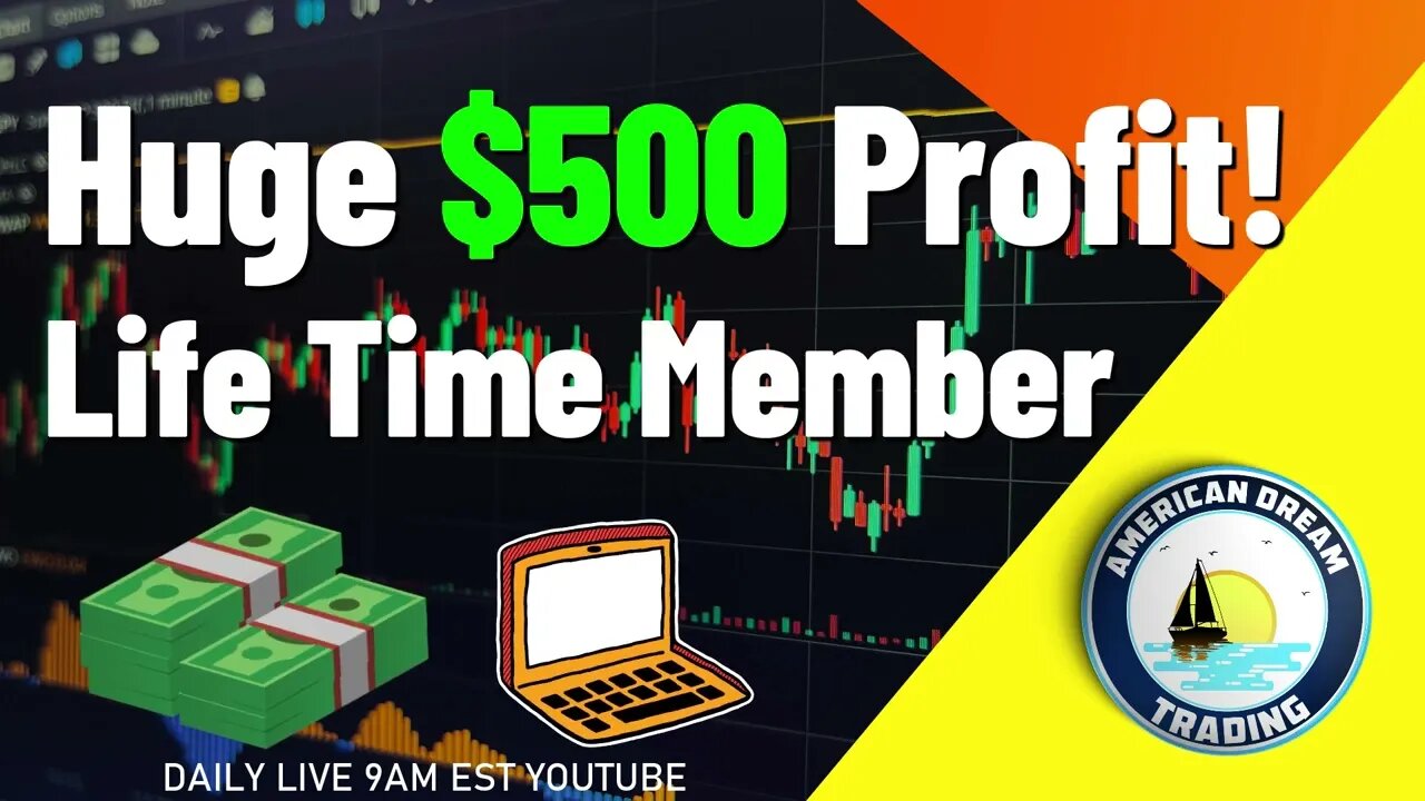 Huge $500 Profit Life Time Member Stock Market