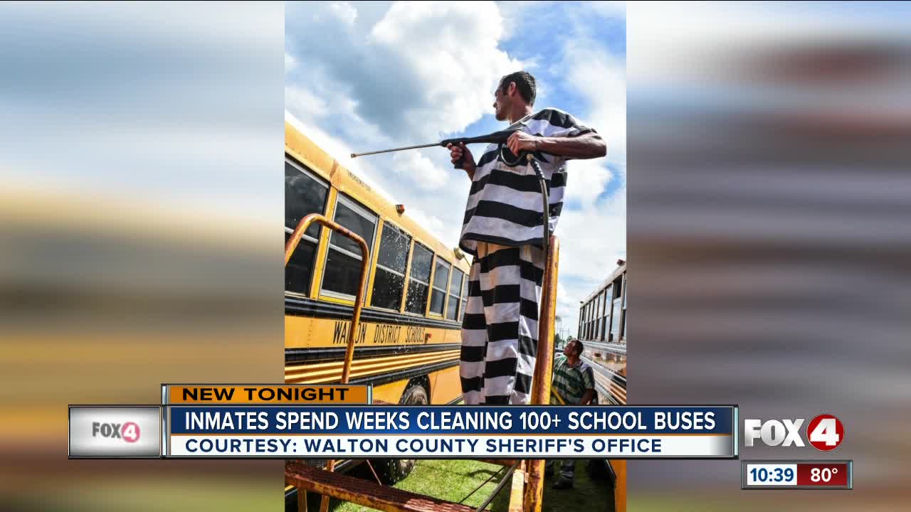 inmates spend weeks cleaning 100 plus