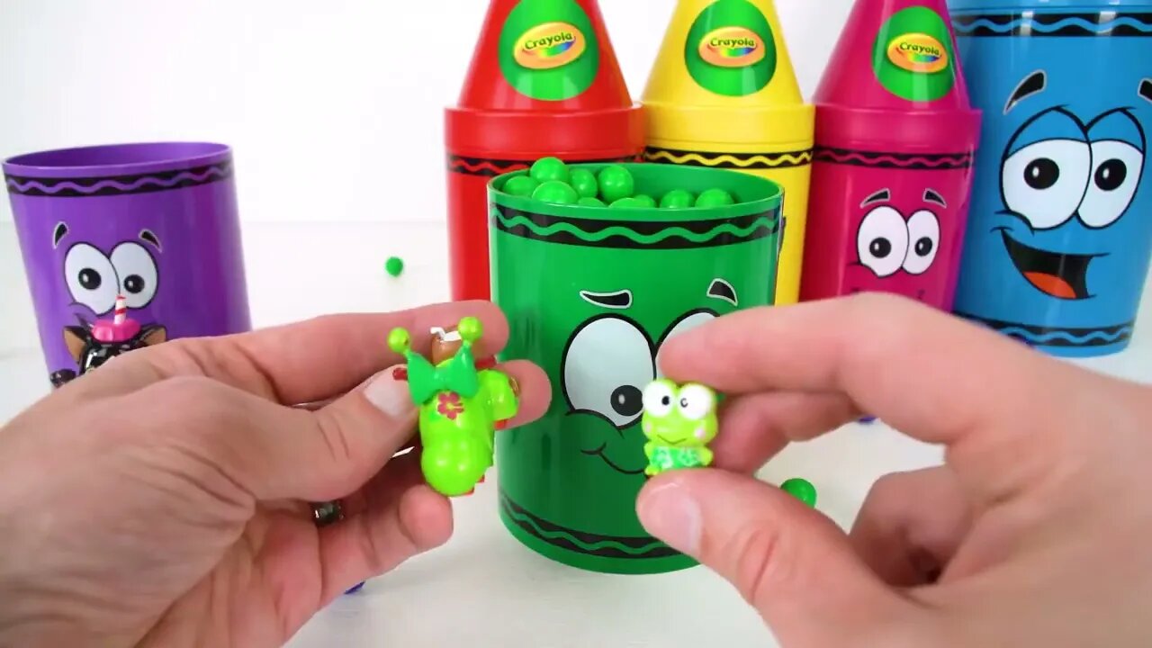 158 6Best Toy Learning Video for Toddlers and Kids Learn Colors with Surprise Crayons!