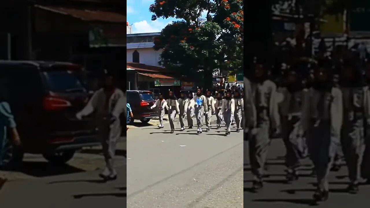 Gerak Jalan / Baris berbaris. SMP Pagar alam.