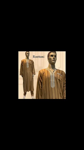 Men's Muslim Robe Kaftan Jubba Thobe With Trousers | ʟɪɴᴋ ɪɴ ᴛʜᴇ ᴅᴇꜱᴄʀɪᴘᴛɪᴏɴ 👇 ᴛᴏ ʙᴜʏ