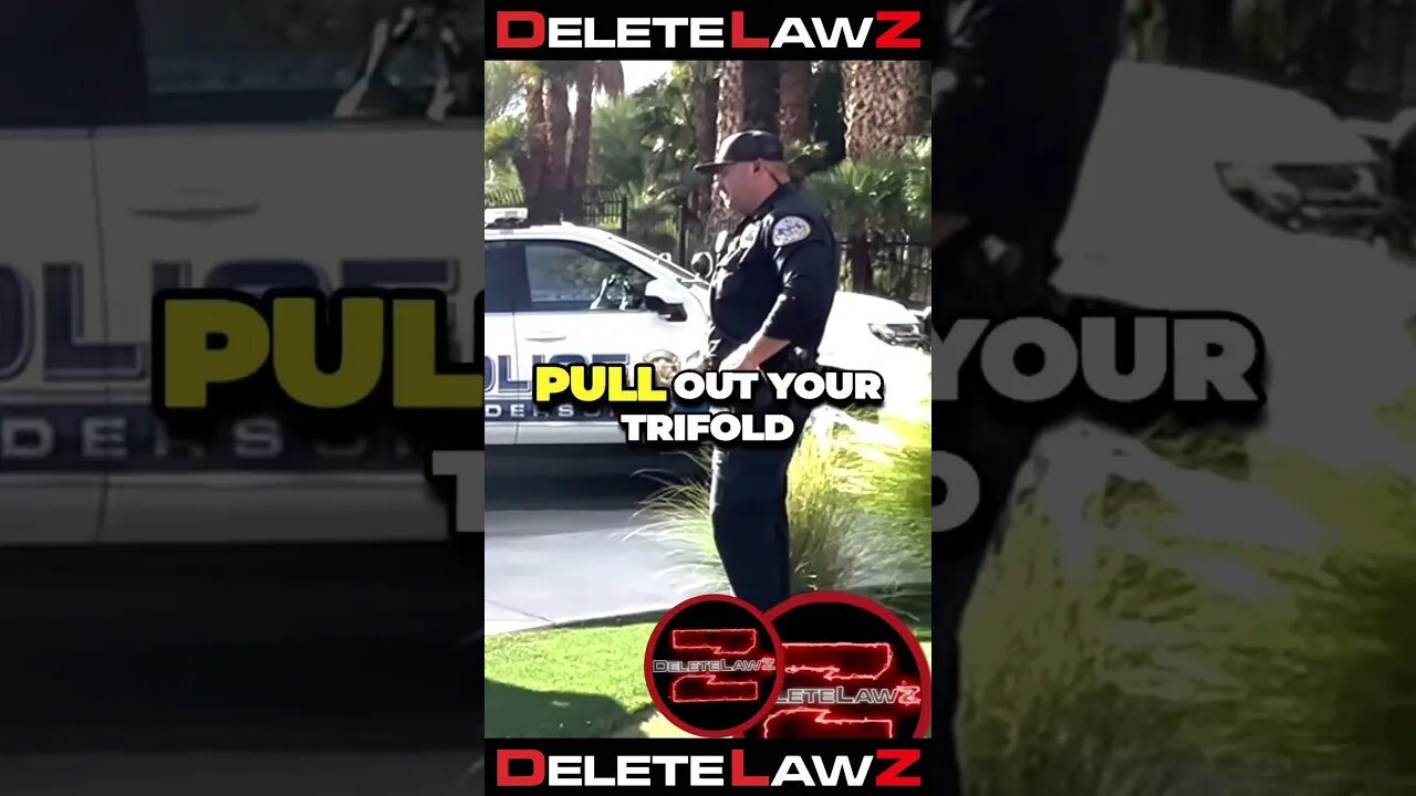 IN THIS SITUATION; YOU WANT TO STFU #deletelawz #police