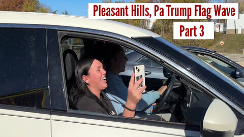 Pleasant Hills Pa Trump Flag Wave-Part 3