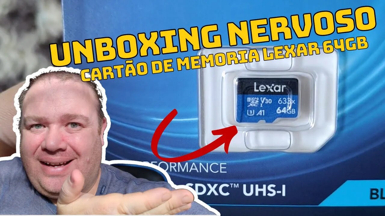 Unboxing Nervoso Cartão de Memoria Lexar 64GB #impostoéroubo