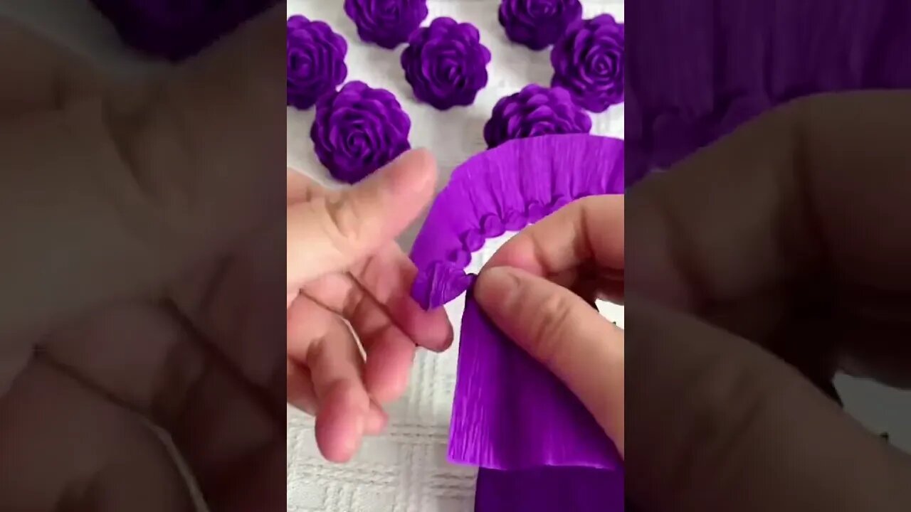 Handmade diy crepe paper rose flowers #handmade #DIY #flowers #gift #handmadegifts #handmadecraft