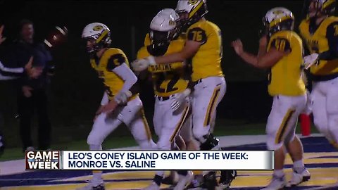 Saline tops Monroe to clinch division in WXYZ Leo's Coney Island Game of the Week