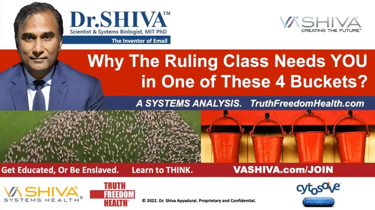 Dr.SHIVA LIVE: Why The Ruling Class Needs YOU in One of These 4 Buckets?