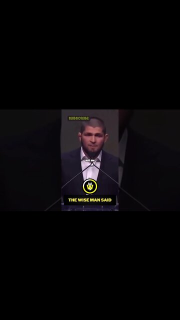 Khabib Nurmagomedov Just wait, your time will come