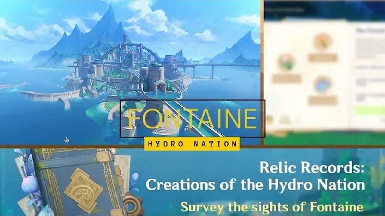 Hydro Nation "Fontaine" + New Event!!