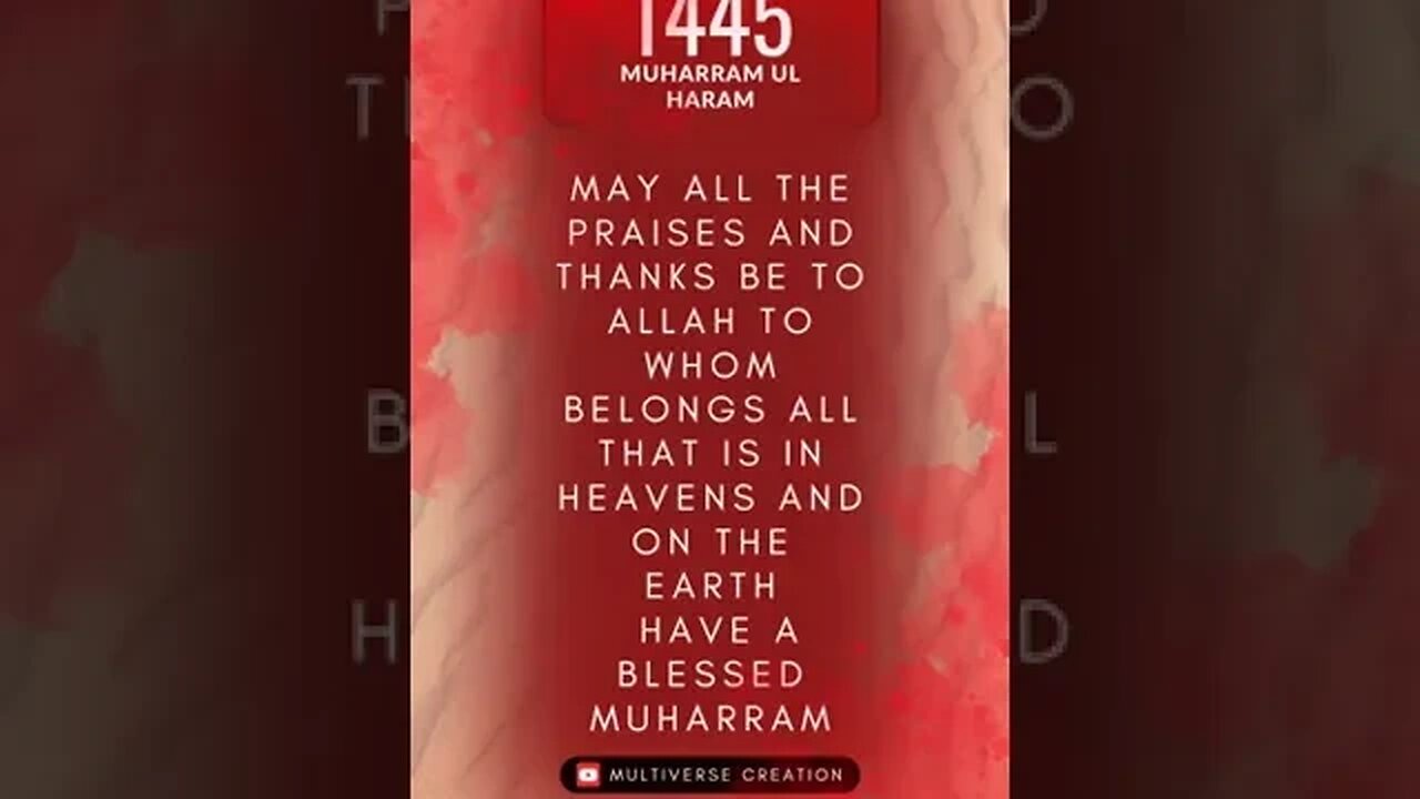 Happy New Islamic Hijri Year To All Muslim Ummah & Followers
