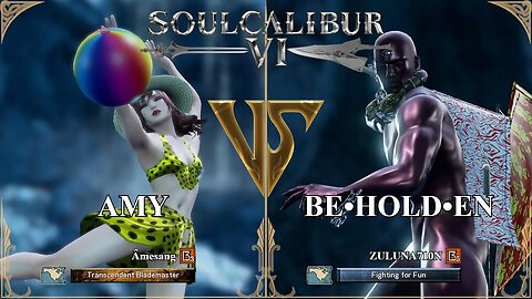 SoulCalibur VI — Amesang (Amy) VS ZULUNA710N (Be•Hold•En) | Xbox Series X Ranked