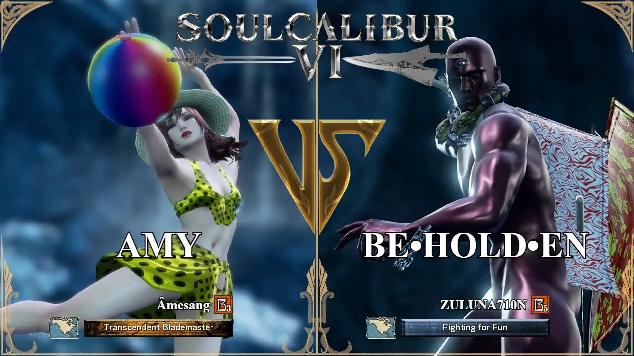 SoulCalibur VI — Amesang (Amy) VS ZULUNA710N (Be•Hold•En) | Xbox Series X Ranked