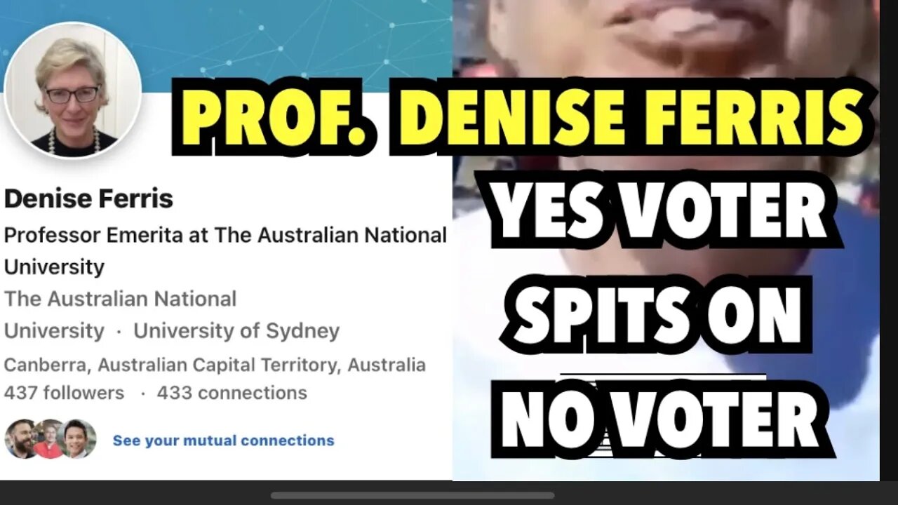 PROFESSOR OF AUS UNIVERSITY SPITS ON MAN HOLDING CAMERA