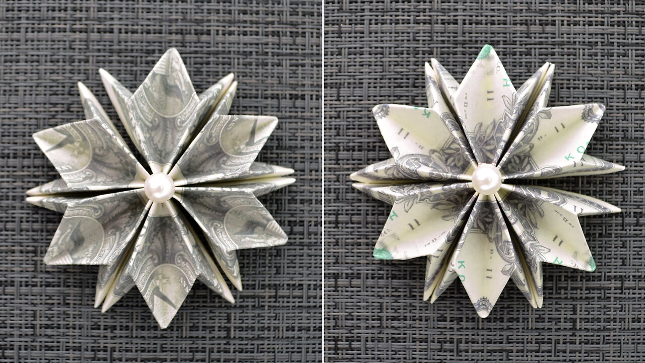 Nice MONEY FLOWER | Really Easy Dollar Origami for Graduation Lei | Tutorial DIY by NProkuda