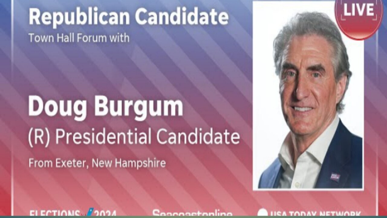 Doug Burgum answers voters’ questions in New Hampshire town hall