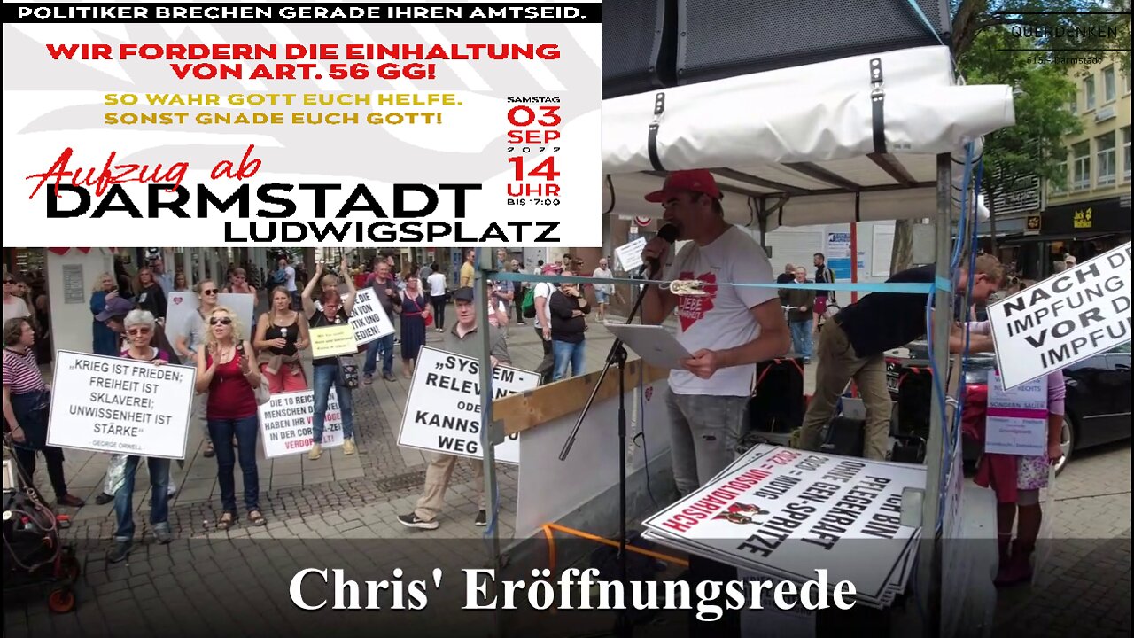 Wir schwören selber auf das Grundgesetz! (Darmstadt 03.09.2022)
