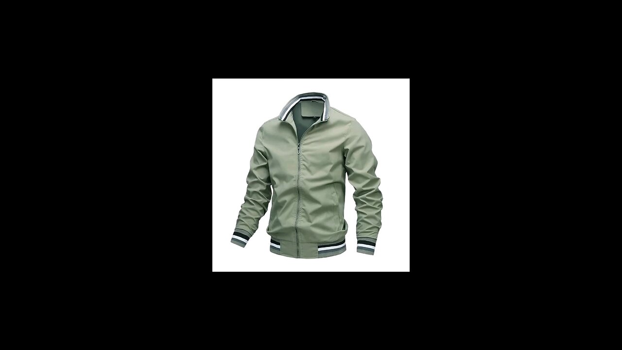 Men’s Collarless Short Jacket – Lightweight and Stylish Spring Outerwear