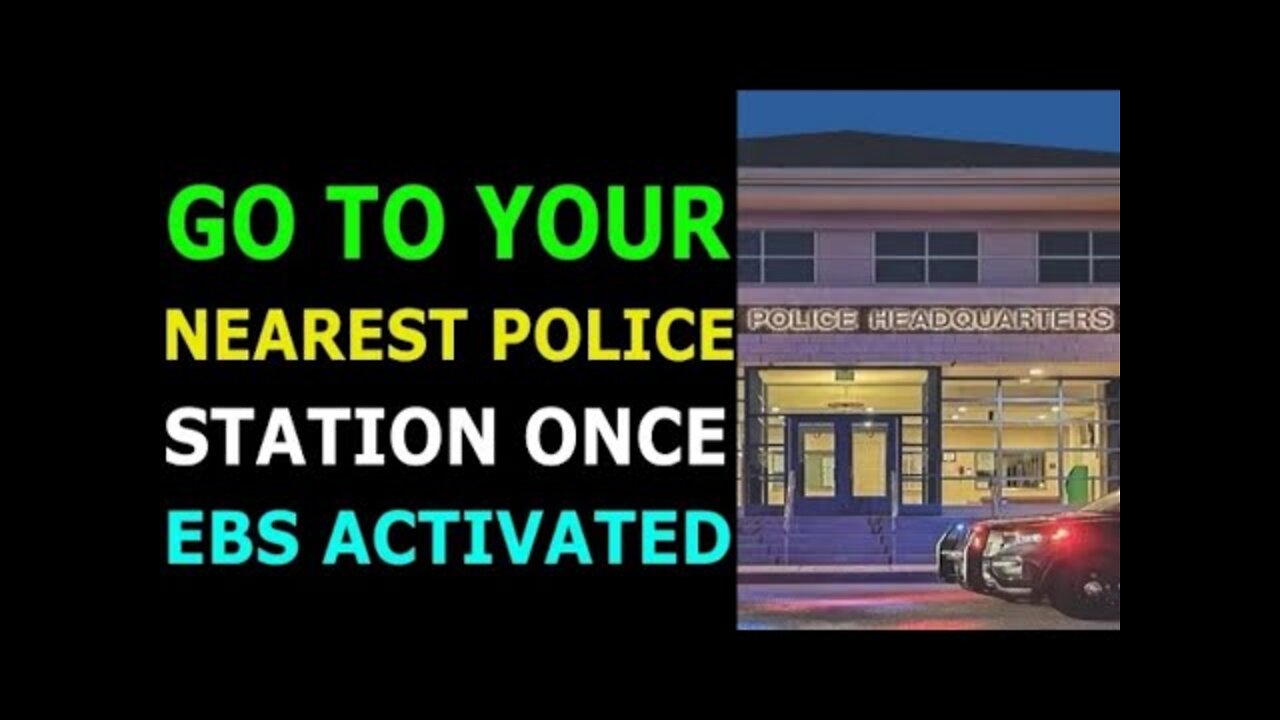 GO TO YOUR NEAREST POLICE STATION ONCE EBS ACTIVATED | NICK FLEMING RVGCR UPATE