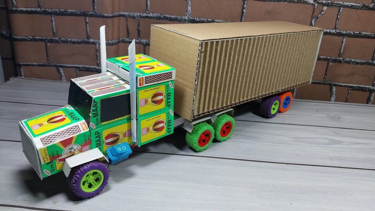 how to make a matchbox container truck #truck