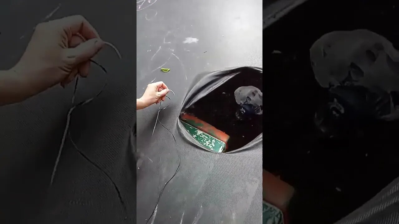fixing trampoline #sewing