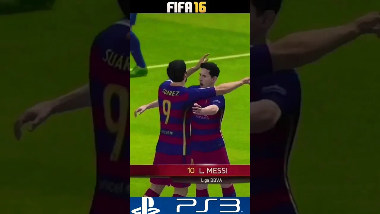 Lionel Messi Goal & Celebration - FIFA 16 PS3 #shorts