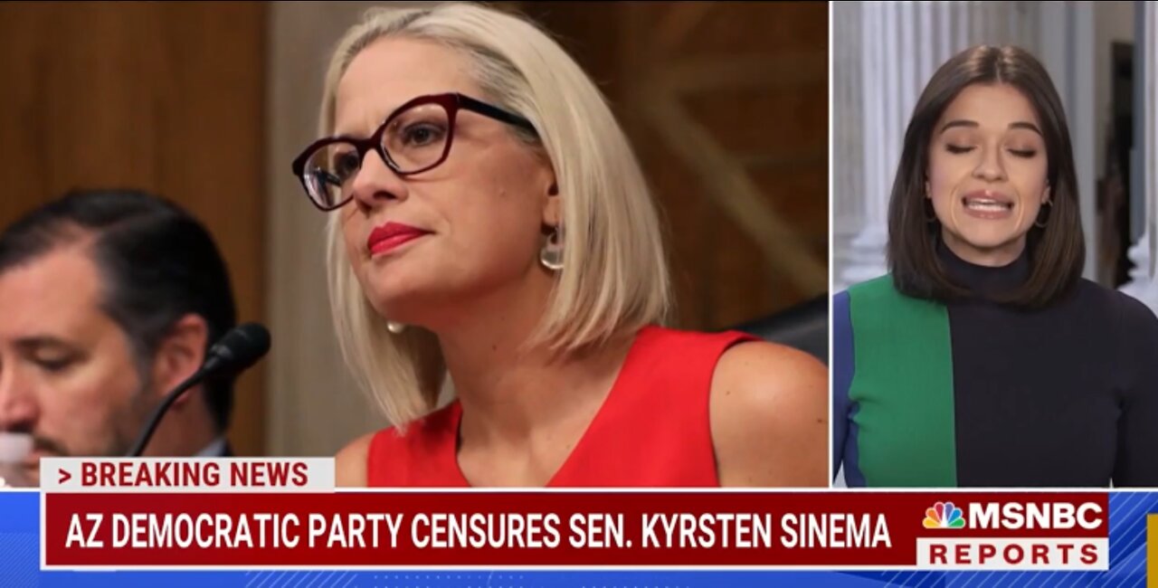 Senator Kyrsten Sinema formally censured by Arizona Democratic Party