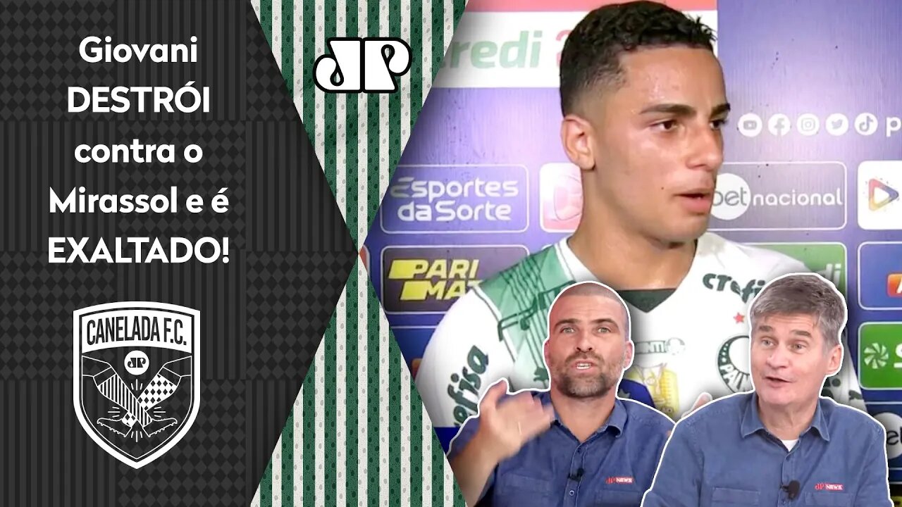 "É EXCEPCIONAL! O Palmeiras MOSTROU que TEM MAIS UM JOVEM que..." Giovani DESTRÓI contra Mirassol