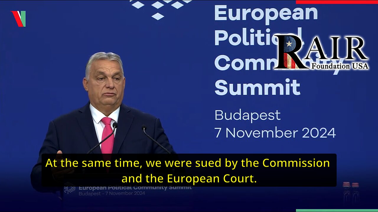 Viktor Orban at Euro conference