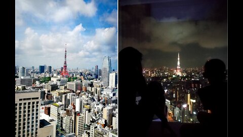 170806 Japan Tokyo Tower Night View From Park Hotel