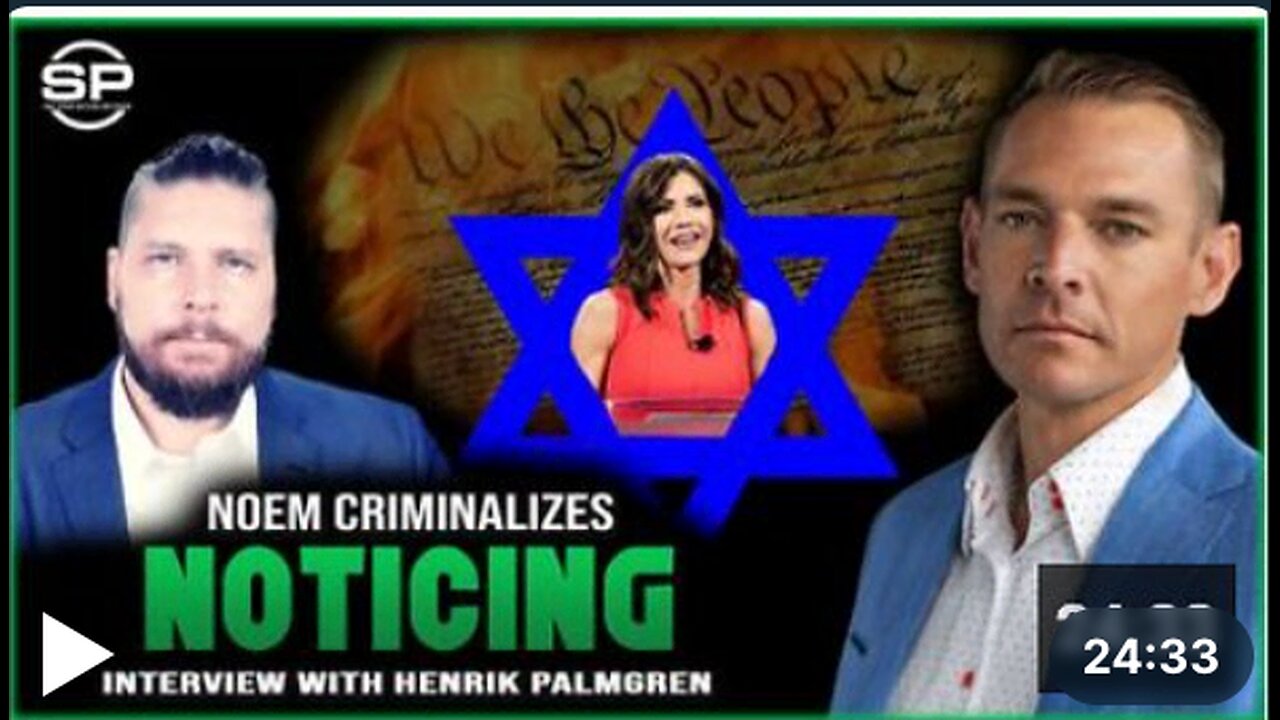 Zionist Kristi Noem DESTROYS Free Speech: South Dakota Governor Bows To Jewish Power