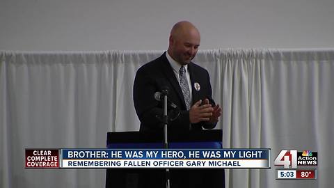 Hundreds gather for fallen officer's funeral