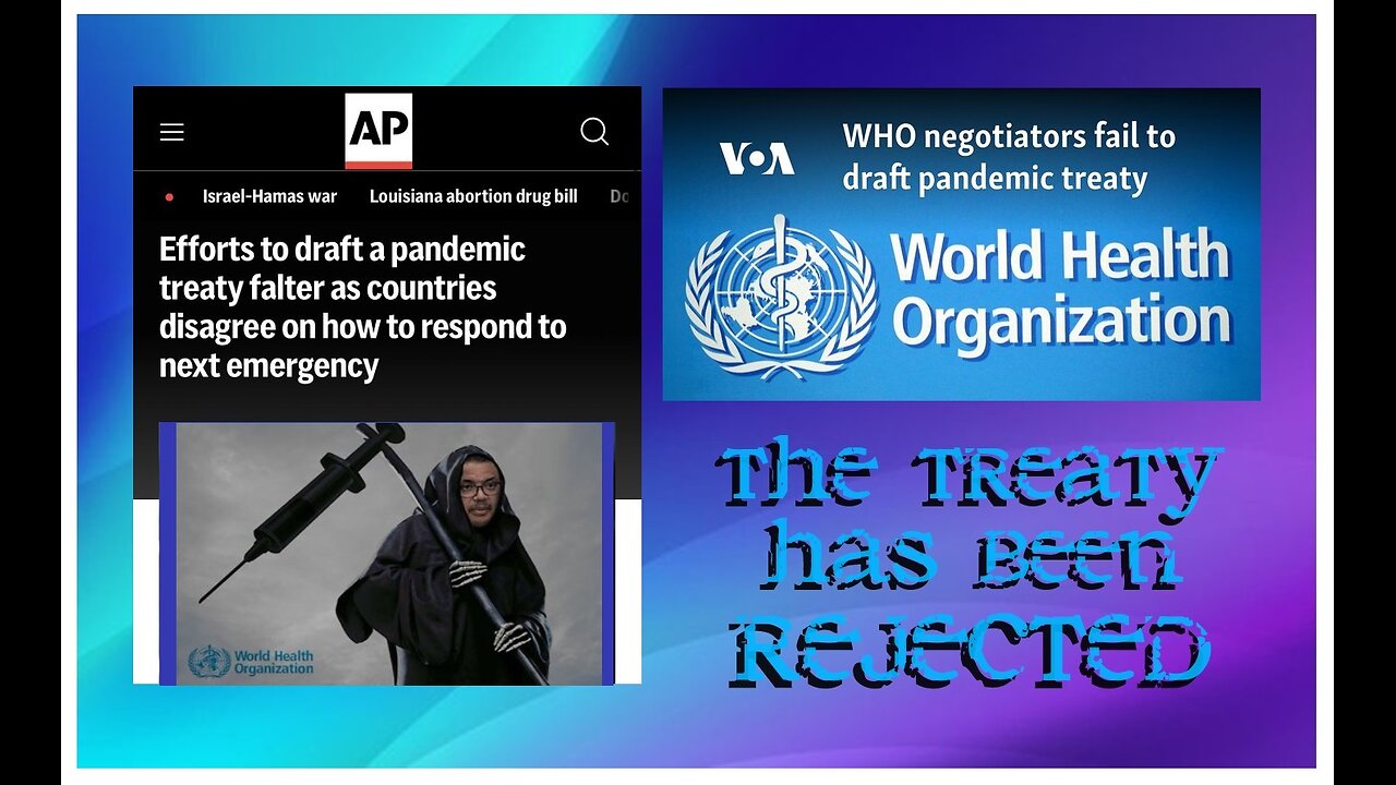 Tedros is a Bill Gates appointed Biological Terrorist. For now, the Pandemic Treaty has FAILED!