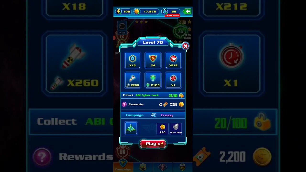 GALAXY ATTACK ALIEN SHOOTER - LEVEL 070 CRAZY