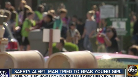Glendale police looking for man who grabbed young girl's backpack