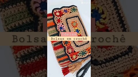 ideias em crochê / Bolsas #crochê #moda #crochet #ideias #bolsas #bolsasfemininas #ideiaslucrativas