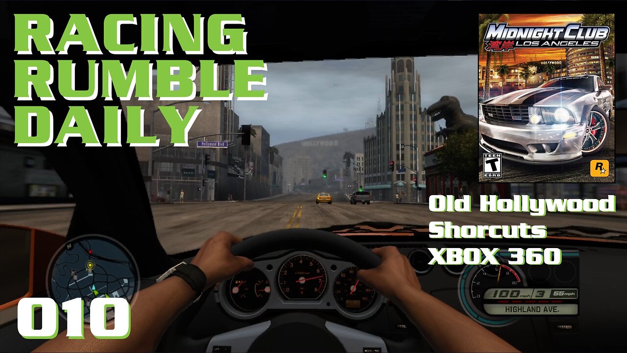 Racing Rumble Daily 010 - Midnight Club Los Angeles (2011) XBOX 360 Old Hollywood Shorcuts