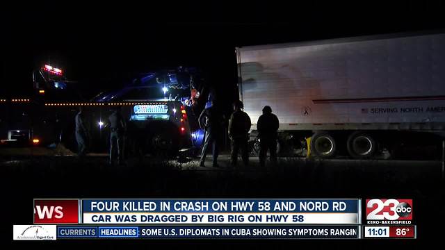 Four locals were killed in a crash in northwest Bakersfield