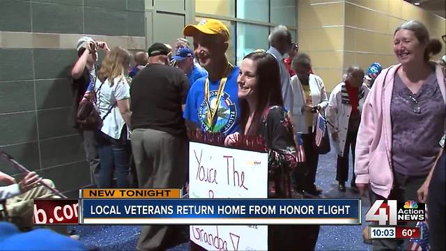 Local veterans return home from Honor Flight