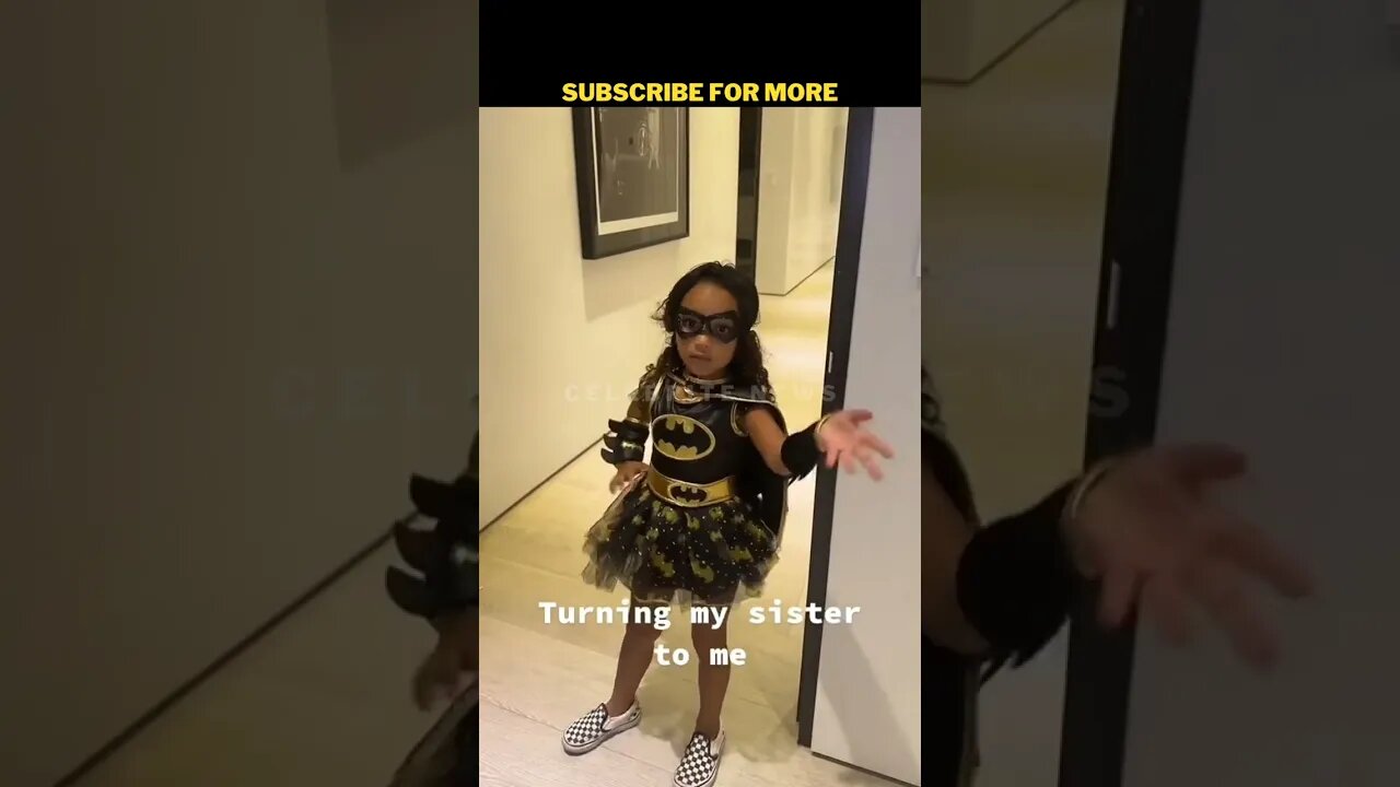 North West Dresses up Younger Sister Chicago West #northwest #kimkardashian #trending