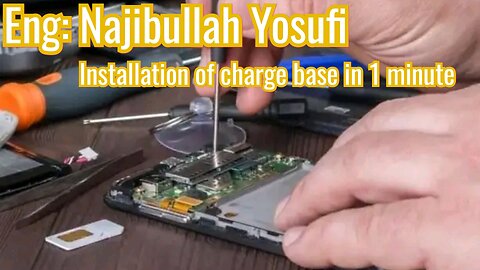 Installation of charge base in 1 minute