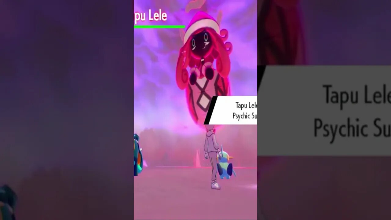 Pokémon Sword - Dynamax Tapu Lele Psychic Surge Ability