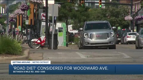 'Road diet' considered for Woodward Ave