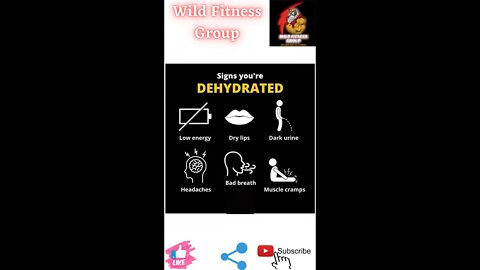 🔥Signs you're dehydrated🔥#fitness🔥#wildfitnessgroup🔥#shorts🔥