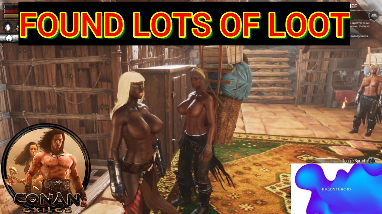 Conan Exiles lots of Loot Busty Boobs #Boosteroid #Conanexiles