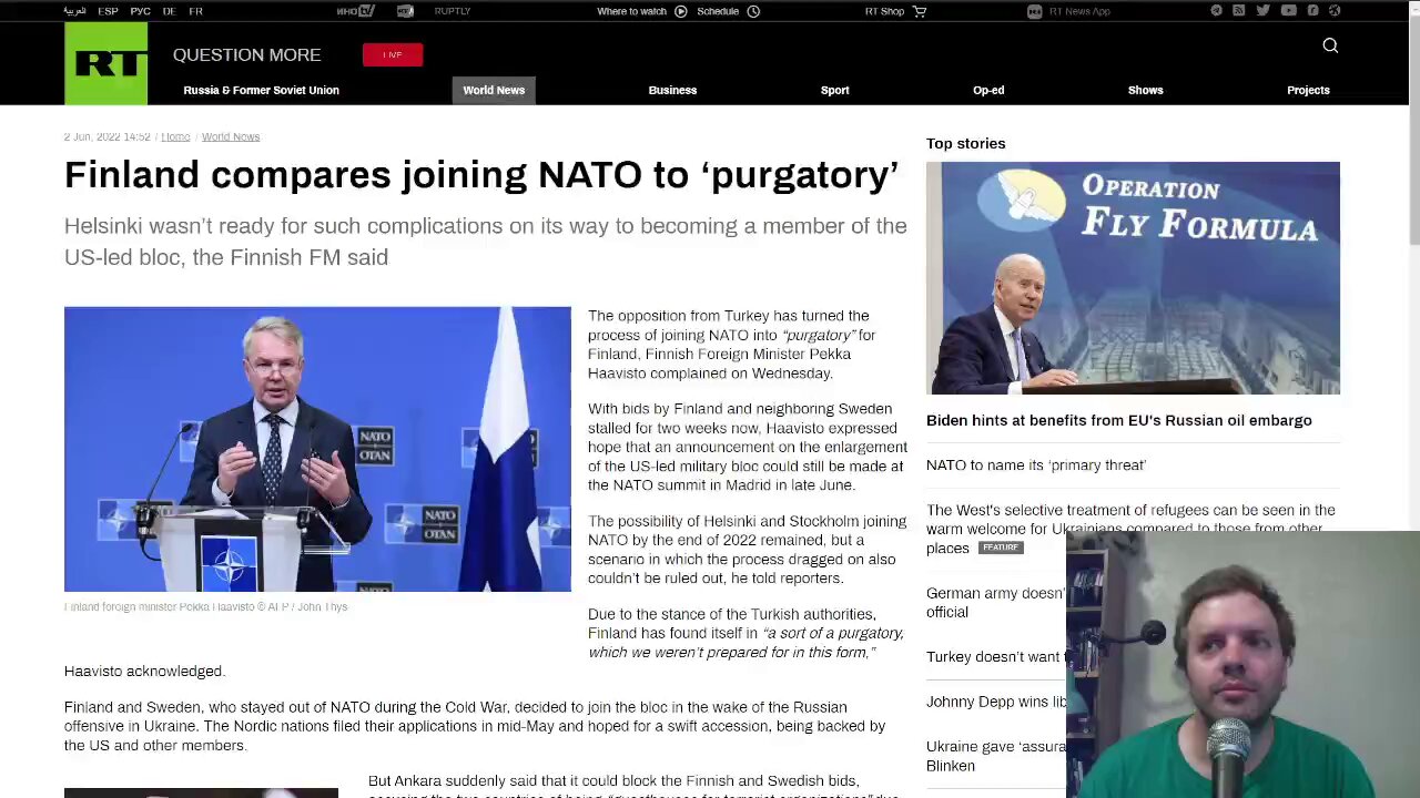 Finland compares joining NATO to ‘purgatory’