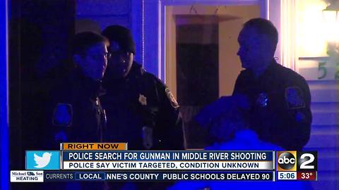 One person shot in Middle River shooting