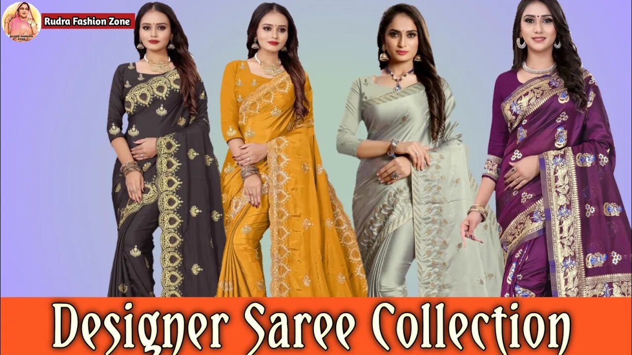 💕💕 New And Latest Party Wear Multicolor Saree Collection 💕💕 Buy Online Saree 💕#rudrafashionzone