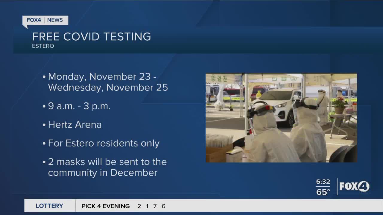 Free covid testing in Estero