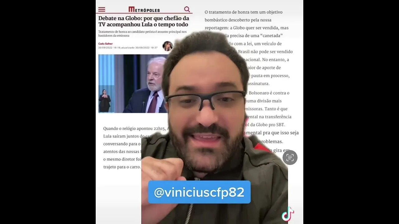 EXPLICADO! Diretoria da GLOBO trata LULA como um Rei no dia do debate