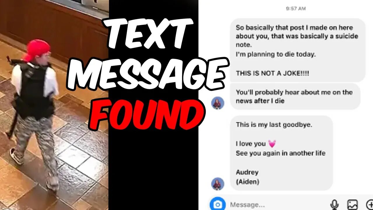 Text messages sent before the Nashville incident.